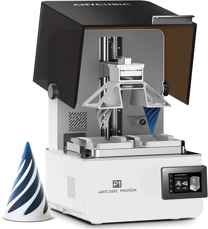 Photon P1 14K Resin 3D Printer with Dual-Color/-Material Platform | Sturdy Printing Structure, 10.1'' Mono LCD and Wave Release Technology, Build Volume 8.79x4.96x9.05in