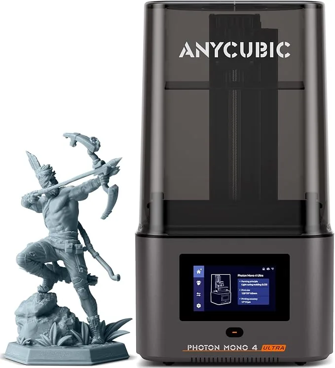 Photon Mono 4 Ultra 10K Resin 3D Printer, 7'' HD Mono Screen | COB Light Source, 120mm/h Fast Printing, Intelligent Detection, 6.04''x3.42''x 6.49'' Printing Size