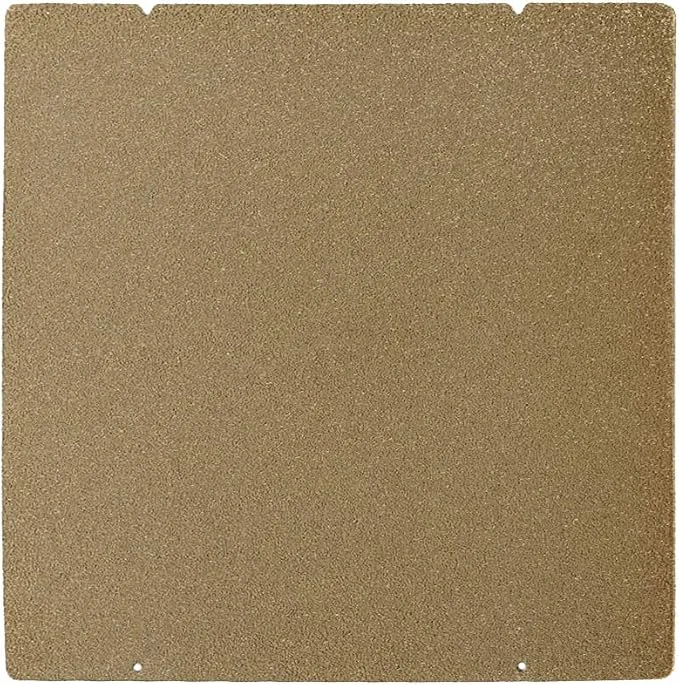 Prusa MK4 I3 MK3 MK52 Gold Double Sided Textured PEI Spring Steel Sheet Powder Coated PEI Build Plate for Prusa i3/Ａquila pro/CR6 SE MK2.5S MK3 MK3S, 253.8 x 241MM